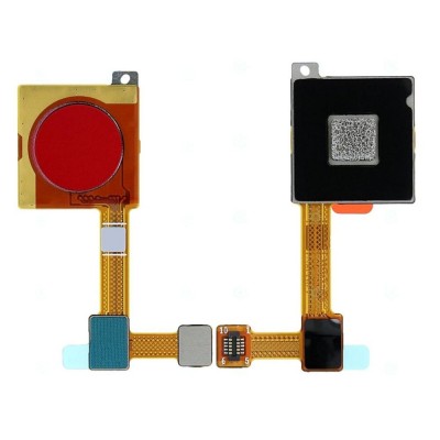 Fingerprint Sensor Flex Cable For Xiaomi Mi A2 Red By - Maxbhi Com