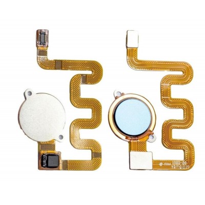 Fingerprint Sensor Flex Cable For Xiaomi Redmi 6 Pro Blue By - Maxbhi Com