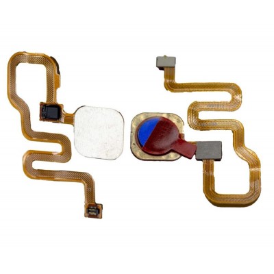 Fingerprint Sensor Flex Cable For Xiaomi Redmi Note 6 Pro Blue By - Maxbhi Com