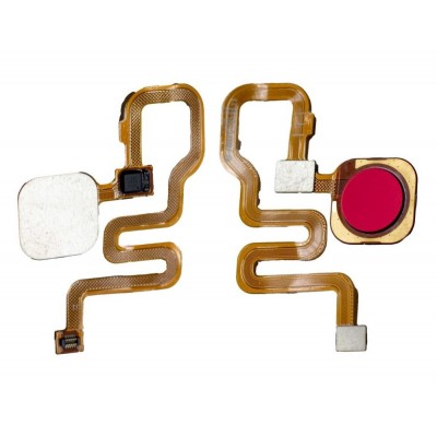 Fingerprint Sensor Flex Cable For Xiaomi Redmi Note 6 Pro Red By - Maxbhi Com