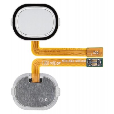 Fingerprint Sensor Flex Cable For Samsung Galaxy A30 White By - Maxbhi Com