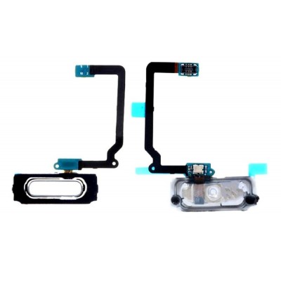 Fingerprint Sensor Flex Cable For Samsung Galaxy S5 White By - Maxbhi Com