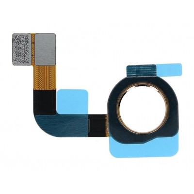 Fingerprint Sensor Flex Cable For Nokia 7 Plus White By - Maxbhi Com