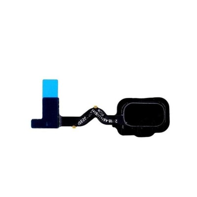 Fingerprint Sensor Flex Cable For Samsung Galaxy A6 Plus 2018 Black By - Maxbhi Com