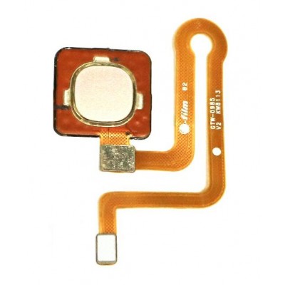 Fingerprint Sensor Flex Cable For Vivo V9 White By - Maxbhi Com