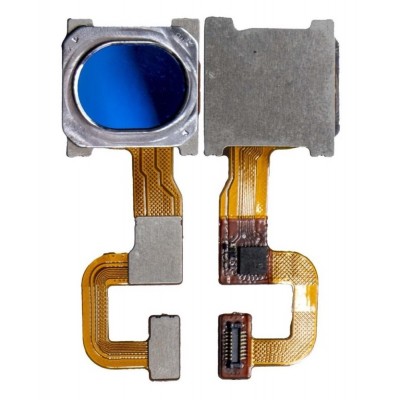 Fingerprint Sensor Flex Cable For Oppo F9 F9 Pro Blue By - Maxbhi Com