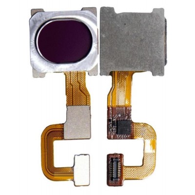 Fingerprint Sensor Flex Cable For Oppo F9 Purple By - Maxbhi Com