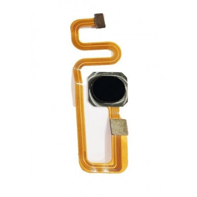 Fingerprint Sensor Flex Cable For Oppo F7 Black By - Maxbhi Com