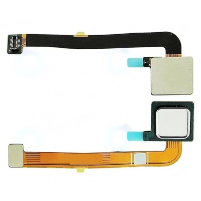 Fingerprint Sensor Flex Cable For Motorola Moto G4 Plus White By - Maxbhi Com