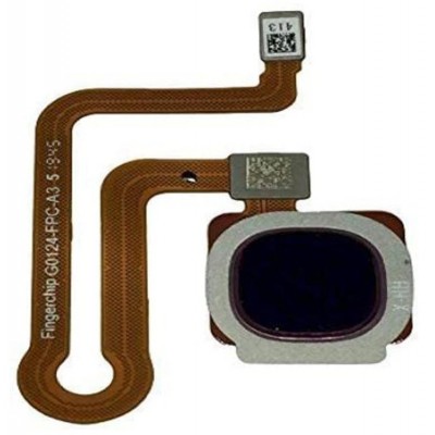 Fingerprint Sensor Flex Cable For Vivo Y12 Black By - Maxbhi Com