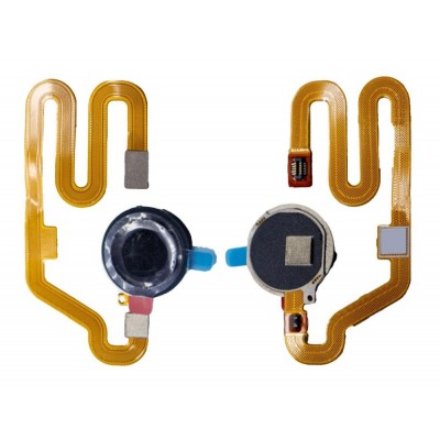 Fingerprint Sensor Flex Cable For Realme 3 Black By - Maxbhi Com