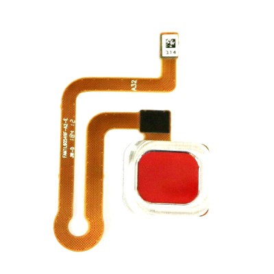 Fingerprint Sensor Flex Cable For Vivo Y91 Red By - Maxbhi Com