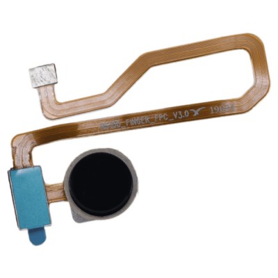 Fingerprint Sensor Flex Cable For Xiaomi Redmi Note 7s Black By - Maxbhi Com