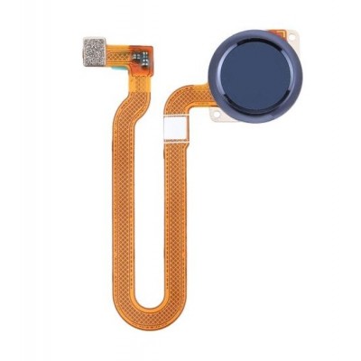 Fingerprint Sensor Flex Cable For Motorola One Action Blue By - Maxbhi Com
