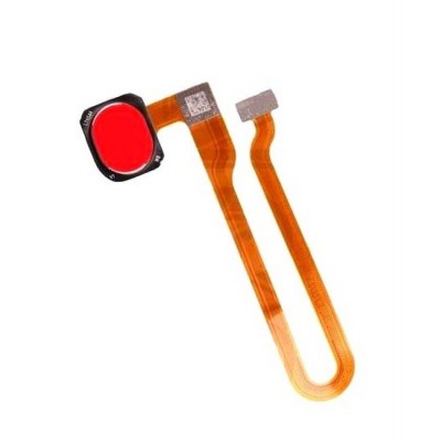 Fingerprint Sensor Flex Cable For Oppo F5 Red By - Maxbhi Com