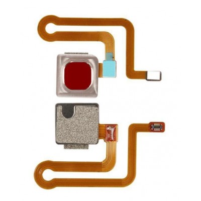 Fingerprint Sensor Flex Cable For Vivo Y95 Red By - Maxbhi Com