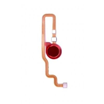 Fingerprint Sensor Flex Cable For Huawei Honor 8c Red By - Maxbhi Com