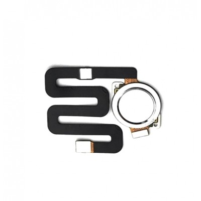 Fingerprint Sensor Flex Cable For Motorola One P30 Play White By - Maxbhi Com