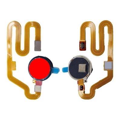 Fingerprint Sensor Flex Cable For Realme 3i Red By - Maxbhi Com