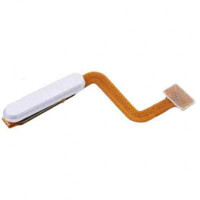 Fingerprint Sensor Flex Cable For Samsung Galaxy M51 White By - Maxbhi Com
