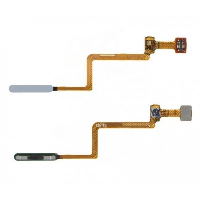 Fingerprint Sensor Flex Cable For Xiaomi Mi 10t Pro Silver By - Maxbhi Com
