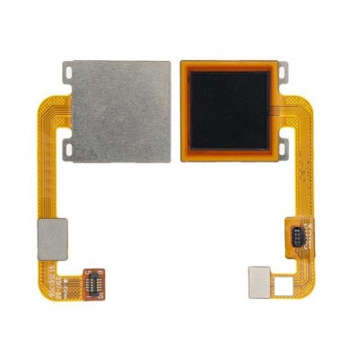 Fingerprint Sensor Flex Cable For Xiaomi Redmi Note 4 Mediatek Black By - Maxbhi Com