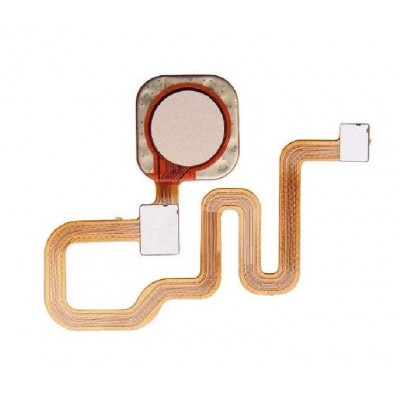 Fingerprint Sensor Flex Cable For Xiaomi Redmi Note 6 Pro Gold By - Maxbhi Com