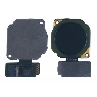 Fingerprint Sensor Flex Cable For Huawei Y6 2019 Black By - Maxbhi Com