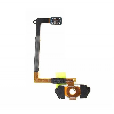Fingerprint Sensor Flex Cable For Samsung Galaxy S6 Black By - Maxbhi Com
