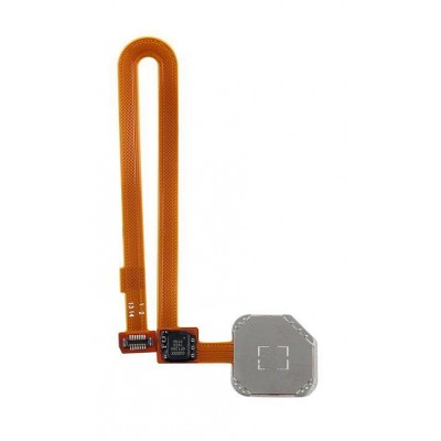 Fingerprint Sensor Flex Cable For Xiaomi Mi 8 White By - Maxbhi Com