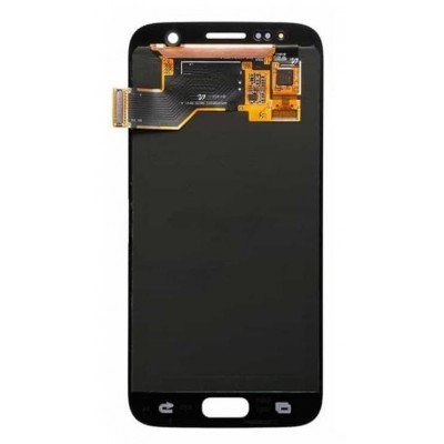 Lcd With Touch Screen For Samsung Galaxy S7 Black By - Maxbhi Com
