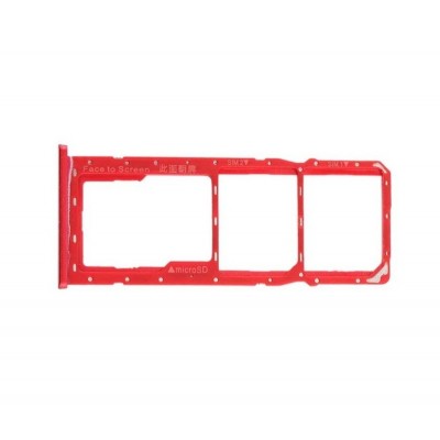 Sim Card Holder Tray For Realme C3 Red - Maxbhi Com