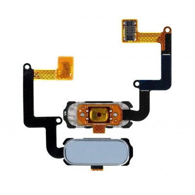 Fingerprint Sensor Flex Cable For Samsung Galaxy A3 2017 Blue By - Maxbhi Com
