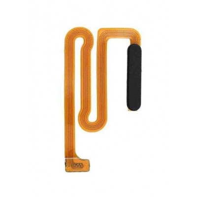 Fingerprint Sensor Flex Cable For Samsung Galaxy M12 Black By - Maxbhi Com
