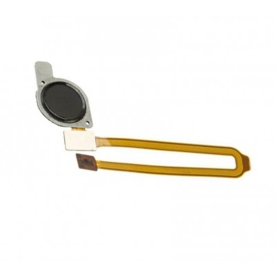 Fingerprint Sensor Flex Cable For Huawei Y7 2019 Black By - Maxbhi Com