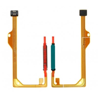 Fingerprint Sensor Flex Cable For Huawei Y7a Green By - Maxbhi Com