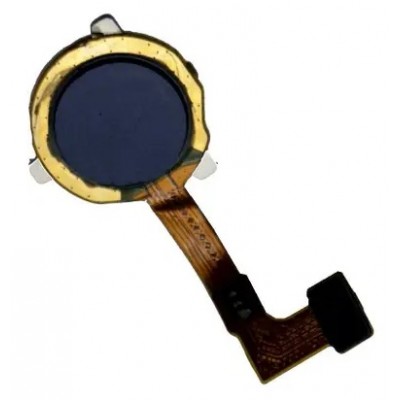 Fingerprint Sensor Flex Cable For Oppo A15s Black By - Maxbhi Com