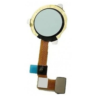 Fingerprint Sensor Flex Cable For Oppo A15s White By - Maxbhi Com