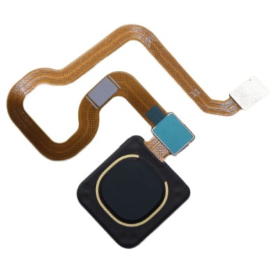 Fingerprint Sensor Flex Cable For Vivo Y30 Black By - Maxbhi Com