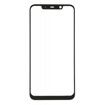 Replacement Front Glass For Nokia 7 1 Plus Black By - Maxbhi Com