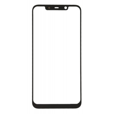 Replacement Front Glass For Nokia 8 1 Black By - Maxbhi Com