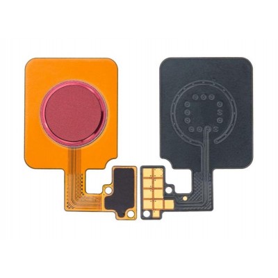 Fingerprint Sensor Flex Cable For Lg V40 Thinq Red By - Maxbhi Com