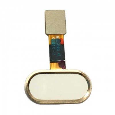 Fingerprint Sensor Flex Cable For Meizu M5s White By - Maxbhi Com