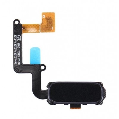 Home Button Complete For Samsung Galaxy A7 2017 Black By - Maxbhi Com