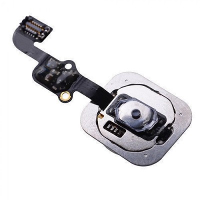 Home Button Complete For Apple Iphone 6 Plus Silver By - Maxbhi Com