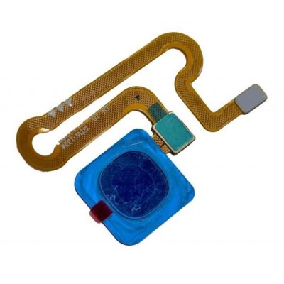 Fingerprint Sensor Flex Cable For Vivo V15 Blue By - Maxbhi Com