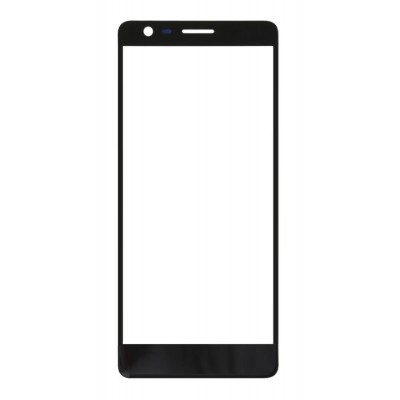 Replacement Front Glass For Nokia 3 1 Nokia 3 2018 Black Chrome By - Maxbhi Com