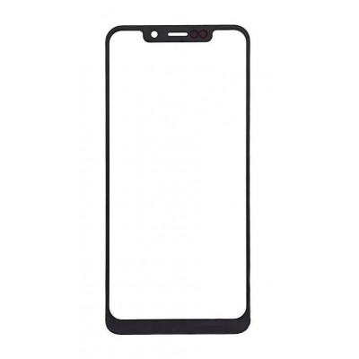 Replacement Front Glass For Motorola One P30 Play Black By - Maxbhi Com