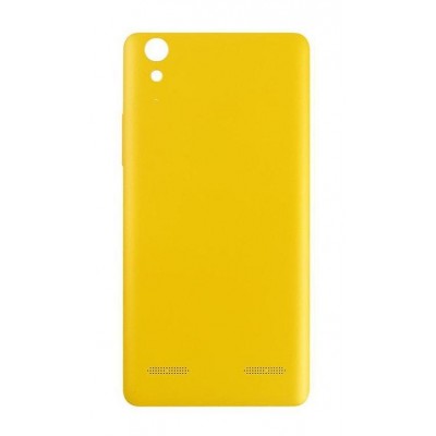 Back Panel Cover For Lenovo A6000 Plus Yellow - Maxbhi Com