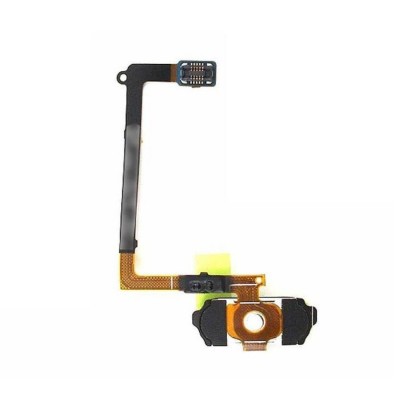 Fingerprint Sensor Flex Cable For Samsung Galaxy S6 64gb Black By - Maxbhi Com